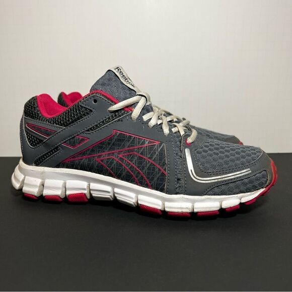 Womens REEBOK SmoothFlex Flyer Gray Running Shoes / Size 7.5 - Picture 1 of 10